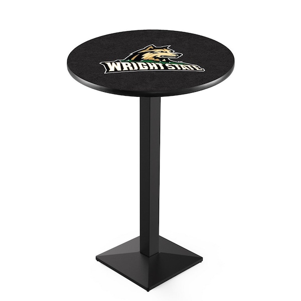42" Blk Wrinkle Wright State Pub Table